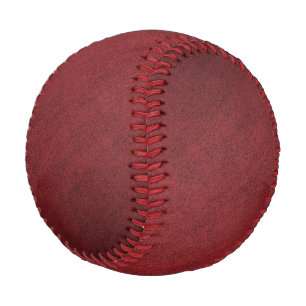 Suede look red burgundy brushed fabric baseball