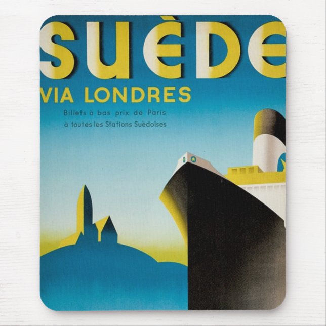 Suede via Londres Mouse Pad (Front)