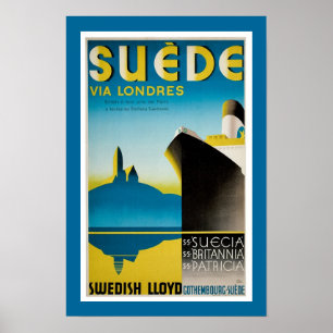 Suede via Londres Poster