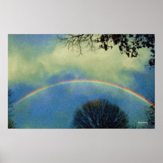 suerat style rainbow poster