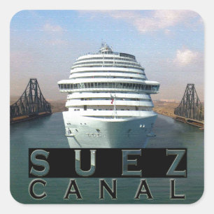 Suez Canal Square Sticker