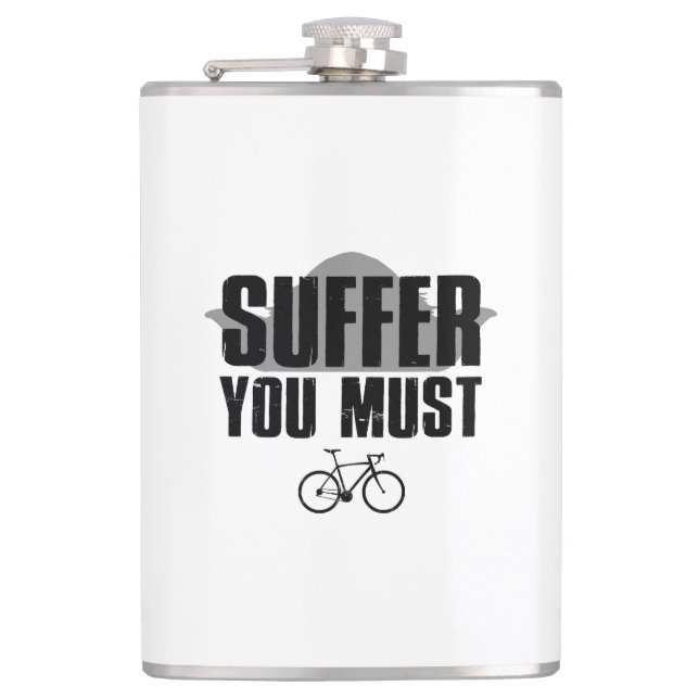 Suffer You Must Hip Flask (Front)
