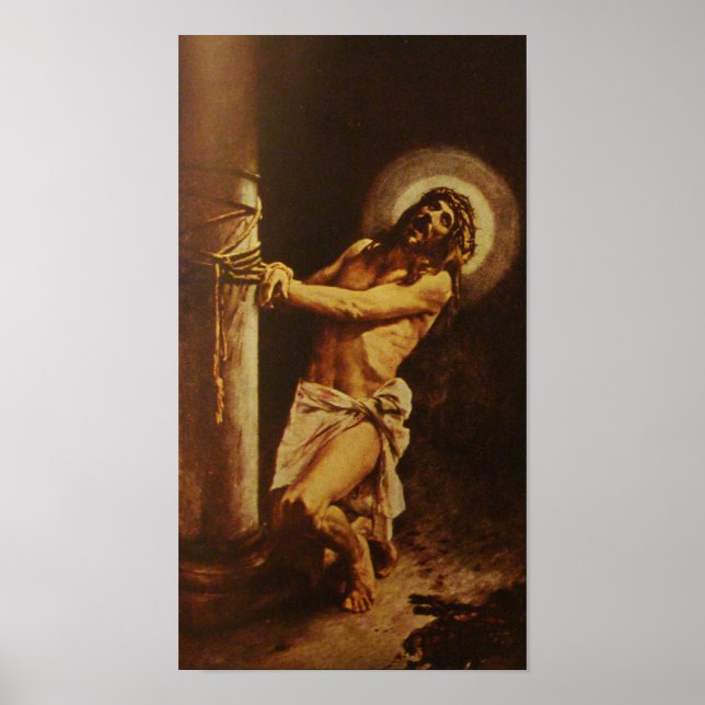 Suffering Servant Jesus Christ Scourged Poster (Front)