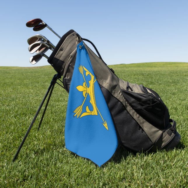 Suffolk county flag golf towel (Green)