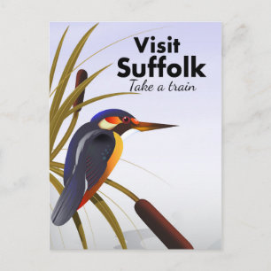 Suffolk England Vintage Travel Art Postcard