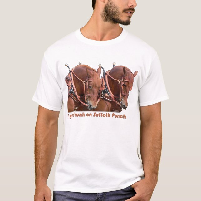 Suffolk Punch Draught   Horse T-Shirt (Front)