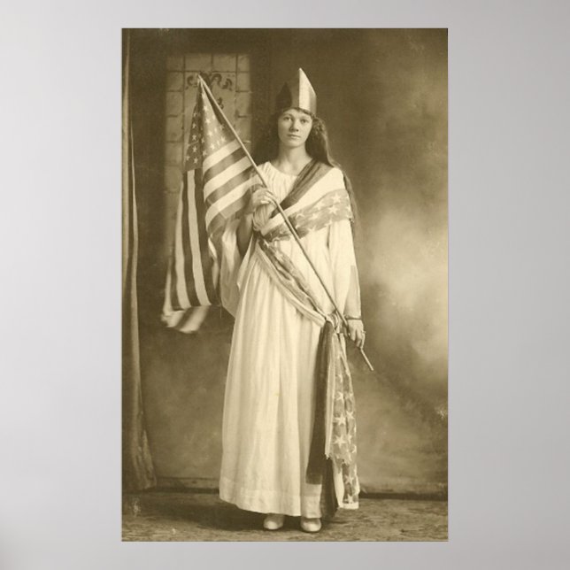 suffrage liberty lady large poster (Front)