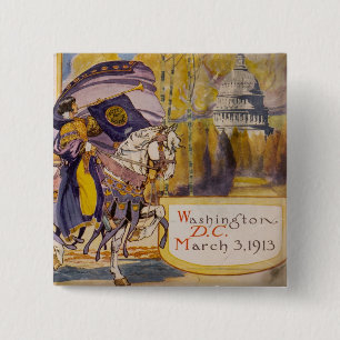 Suffrage Procession 1913 15 Cm Square Badge