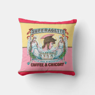 Suffragette Coffee & Chicory Cushion