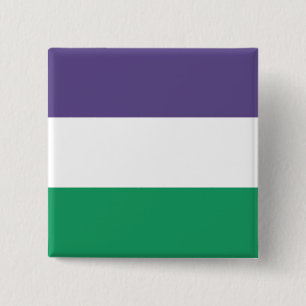 Suffragette Flag 15 Cm Square Badge