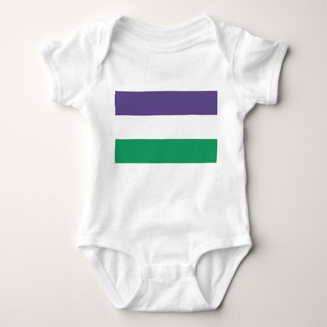 Suffragette Flag Baby Bodysuit (Front)