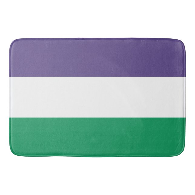 Suffragette Flag Bath Mat (Front)