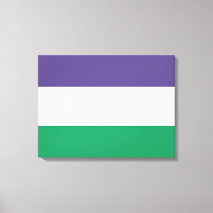 Suffragette Flag Canvas Print