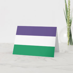 Suffragette Flag Card