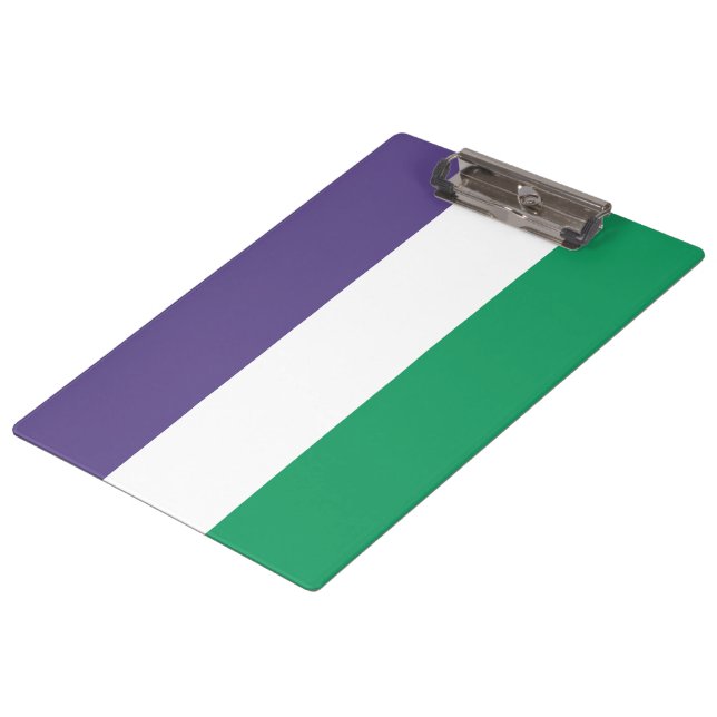 Suffragette Flag Clipboard (Angled)