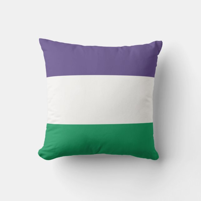 Suffragette Flag Cushion (Front)
