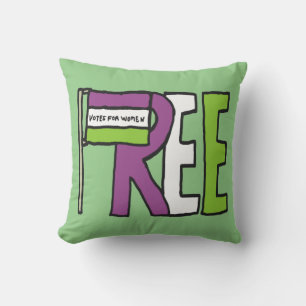 Suffragette Flag Cushion