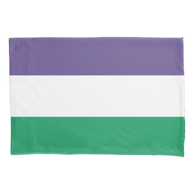 Suffragette Flag Pillowcase (Front)