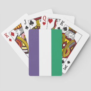 Suffragette Flag Playing Cards