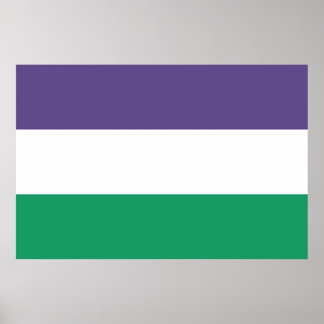 Suffragette Flag Poster (Front)