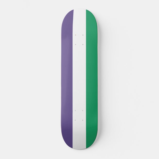 Suffragette Flag Skateboard (Front)