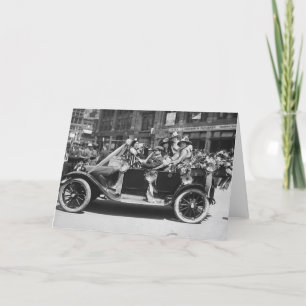 Suffragette Flower Sale, 1916 Card