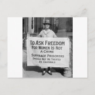 Suffragette for Alice Paul, 1917 Postcard