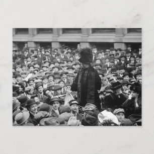 Suffragette Hits The Street: early 1910s Postcard