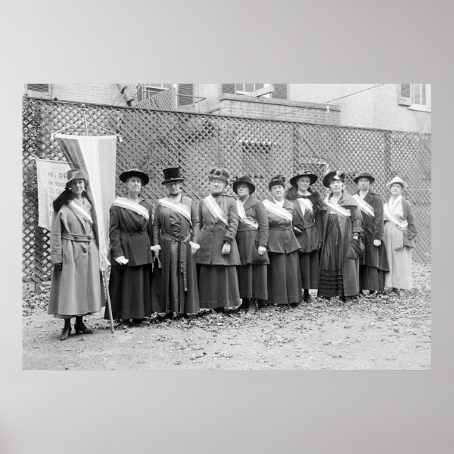Suffragette Pickets: 1917 Poster (Front)
