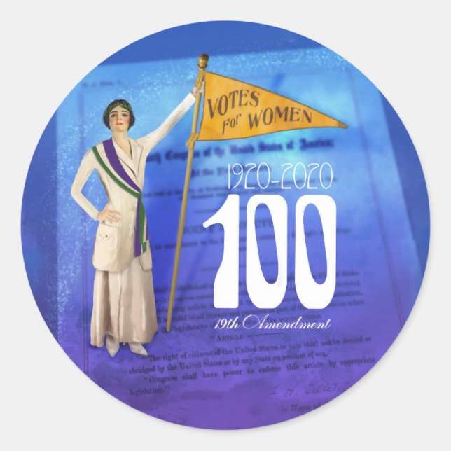 Suffragette Votes for Women Stickers (Front)