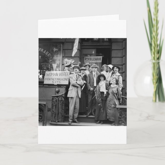 Suffragettes and Their Men, 1913 Card (Front)