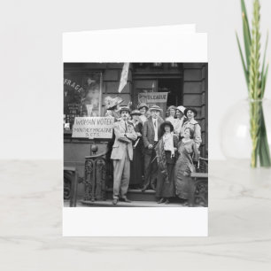 Suffragettes and Their Men, 1913 Card