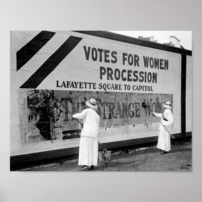 Suffragettes Hanging Parade Posters - 1914 (Front)