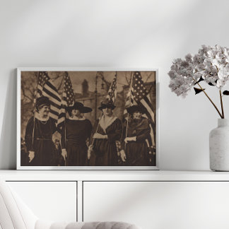 Suffragettes in Parade Poster