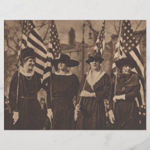 Suffragettes in Parade Scrapbook Paper
