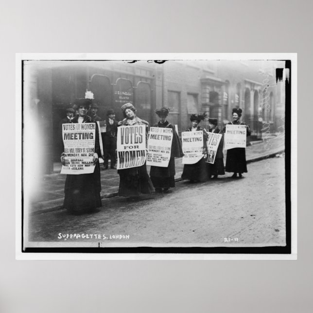 Suffragettes Marching From London Poster (Front)