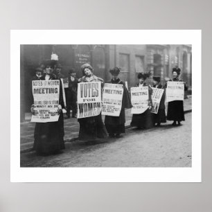 Suffragettes Vote for Women, London Poster