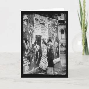 Suffragists Posting Bills Votes for Women Card