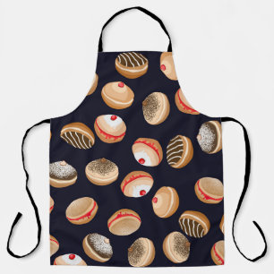Sufganiyot Doughnuts: Hanukkah Vintage Pattern Apron