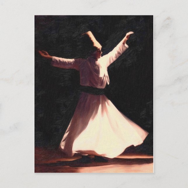 sufi boy dancing postcard (Front)