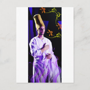 sufi dervish in rememberance postcard