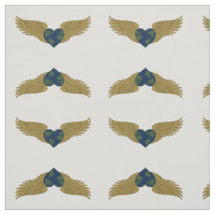 Sufi Heart with Wings fabric
