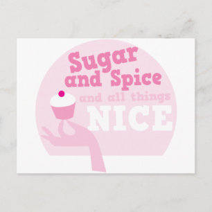 Sugar and spice and all things nice! postcard