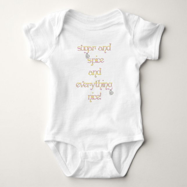 Sugar and Spice Baby Girl Bodysuit (Front)