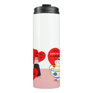 Sugar and Spice - Old Fashioned Valentine Card Art Thermal Tumbler