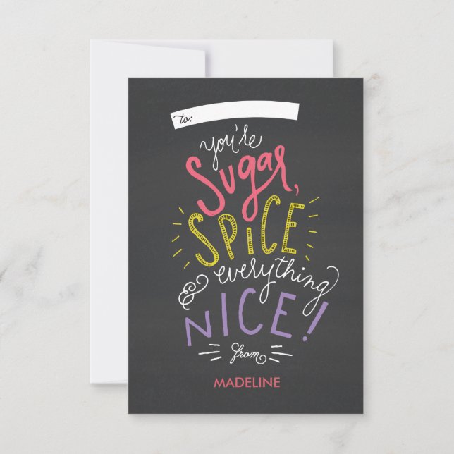 Sugar and Spice Valentine's Card (Front)