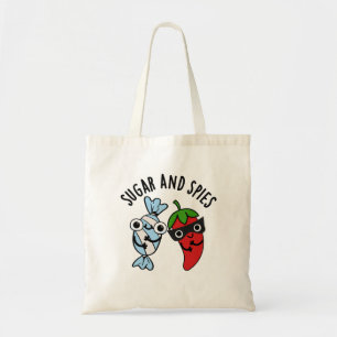 Sugar And Spies Funny Food Pun  Tote Bag
