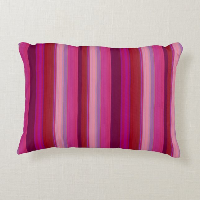 Sugar Candy Stripes Decorative Cushion (Back)