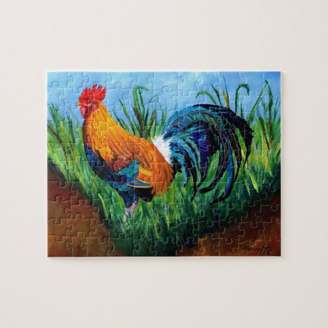 Sugar Cane Rooster Jigsaw Puzzle (Horizontal)