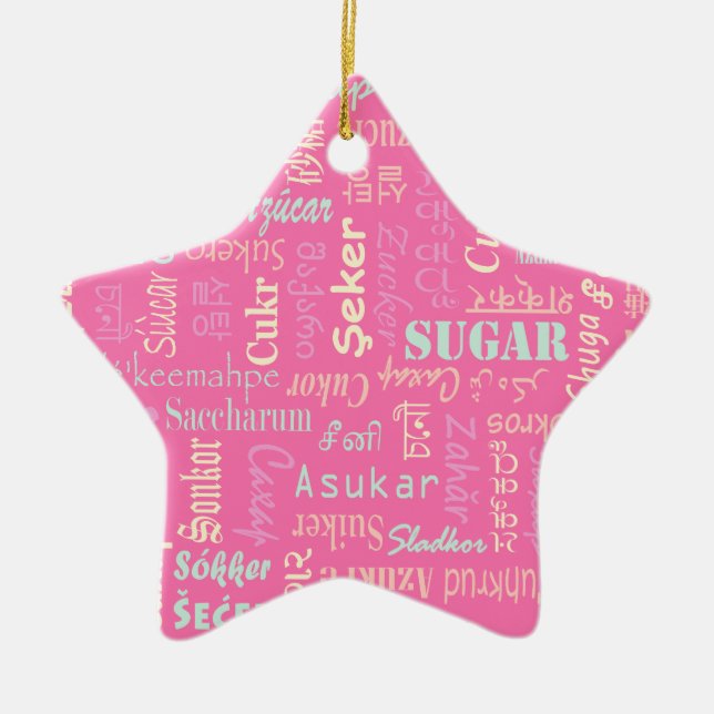 Sugar Ceramic Ornament (Front)